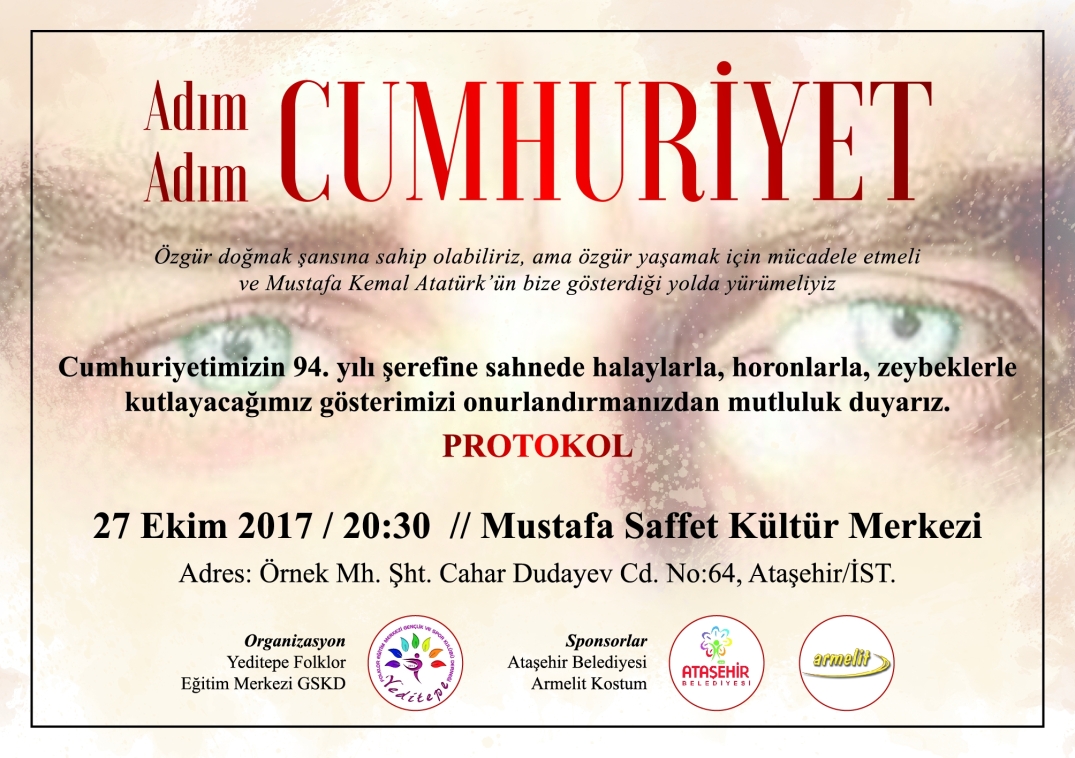 Adım Adım Cumhuriyet 2017 Davetiye
